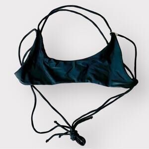Fox Swim Bikini Top Black NWT Size L